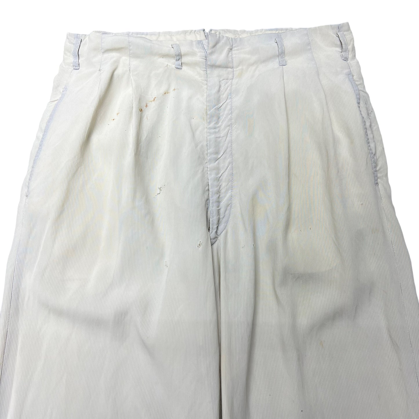 1940s Sun faded light cotton striped pants (30w)