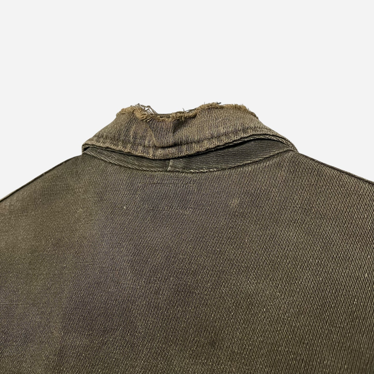 1940s Dubbleware green cotton whipcord cropped work jacket (L/XL)