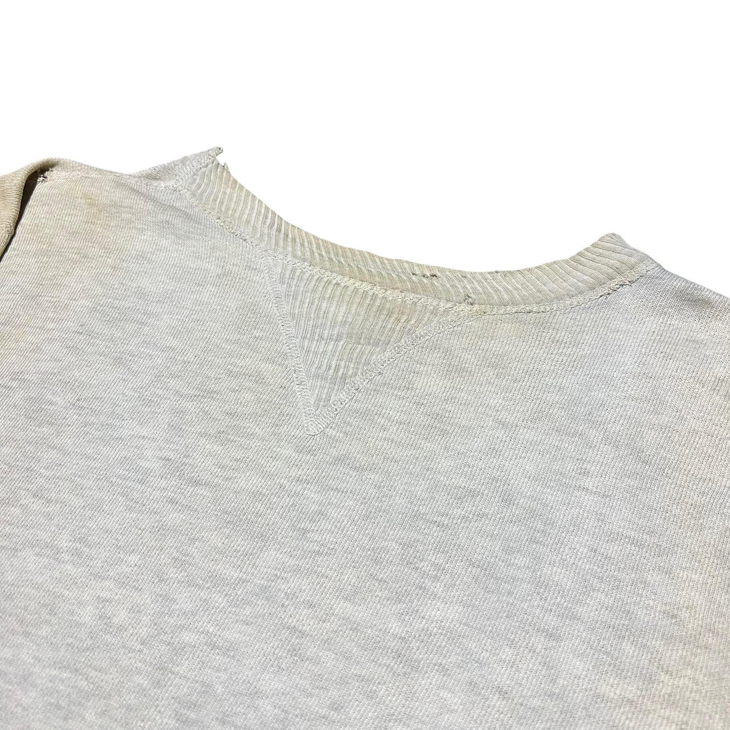 1930s 1940s Grey single v sweatshirt (S/M)