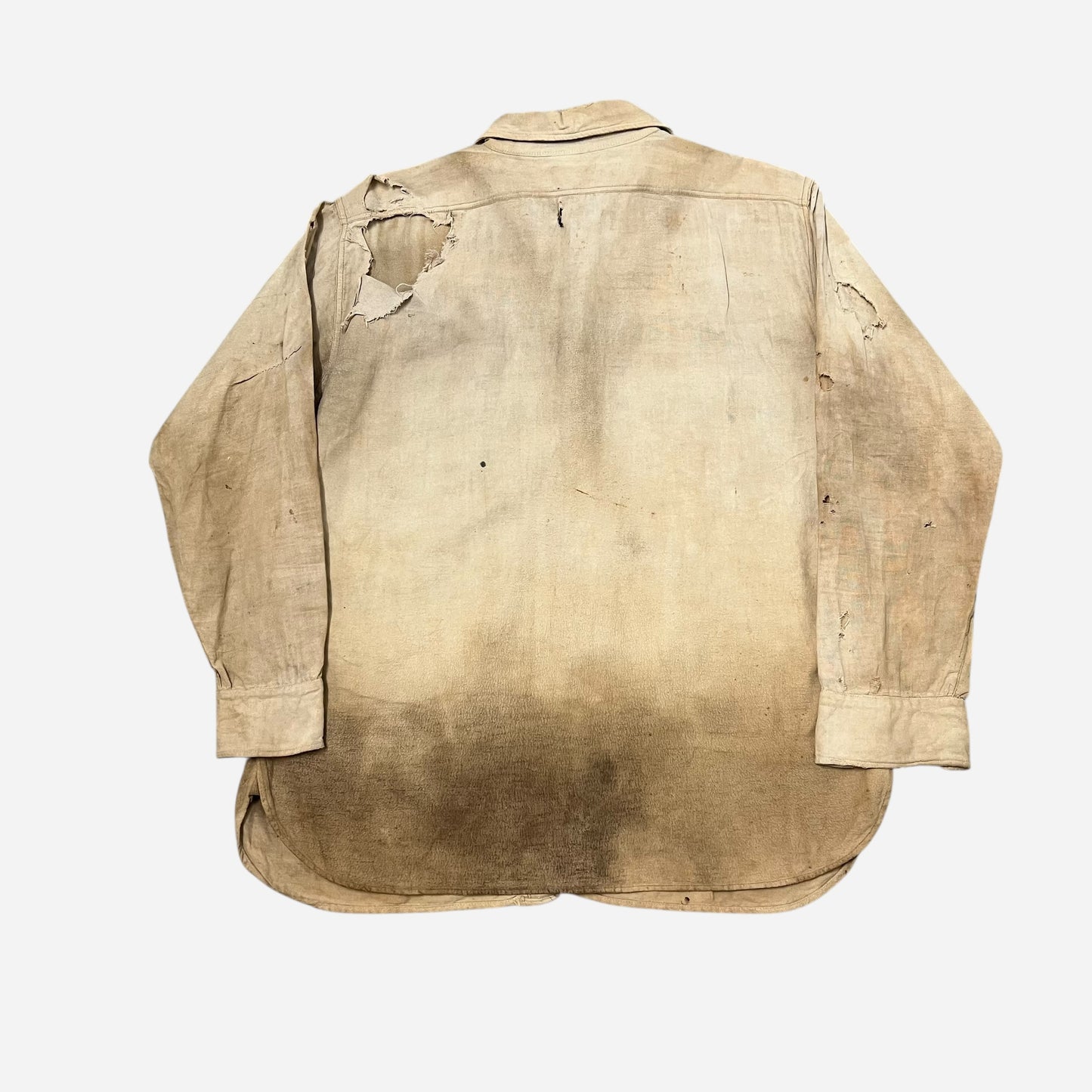 1930s Gold Star heavy cotton flannel work shirt (L)