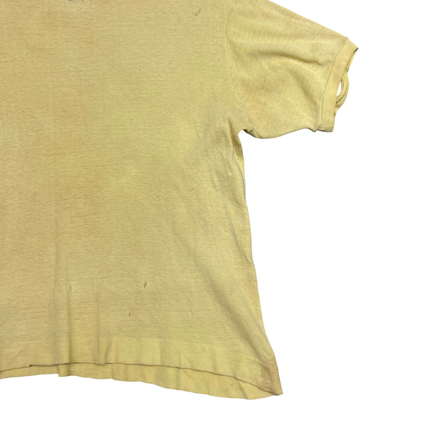 1950s Yellow cotton t shirt (M)