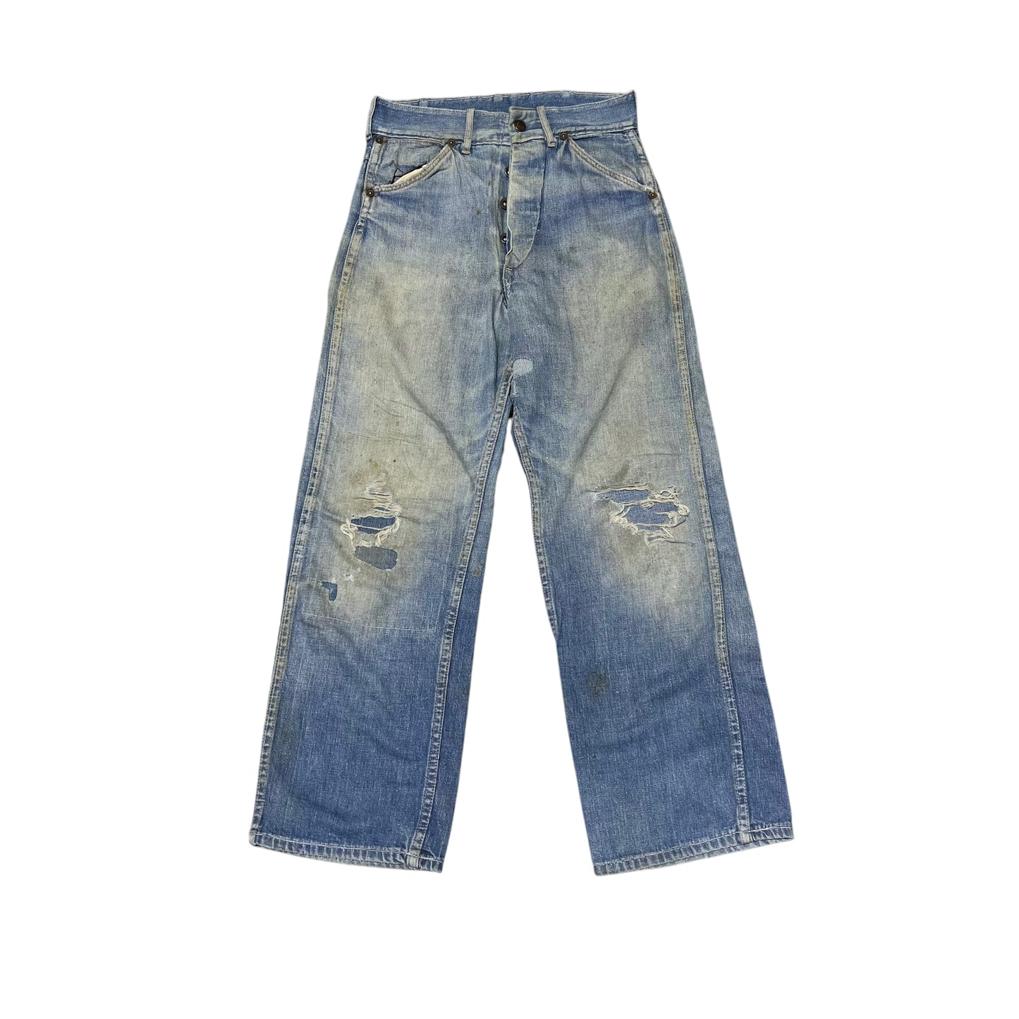 1940s Tractor donut button fly denim jeans (26w)