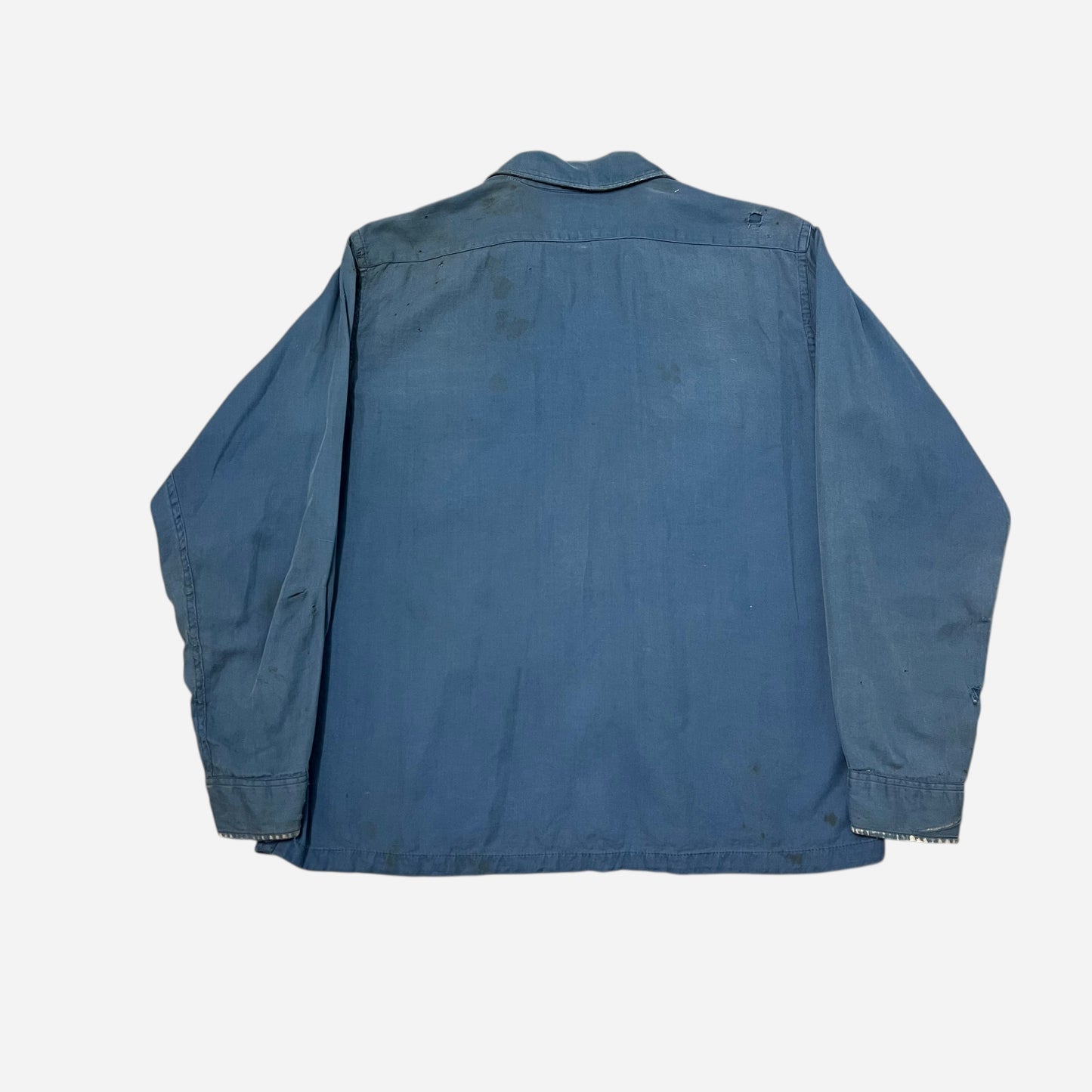1940s Blue cotton work shirt (L)