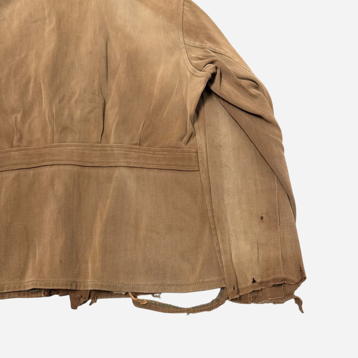 1940s Brown whipcord belt back jacket (M)