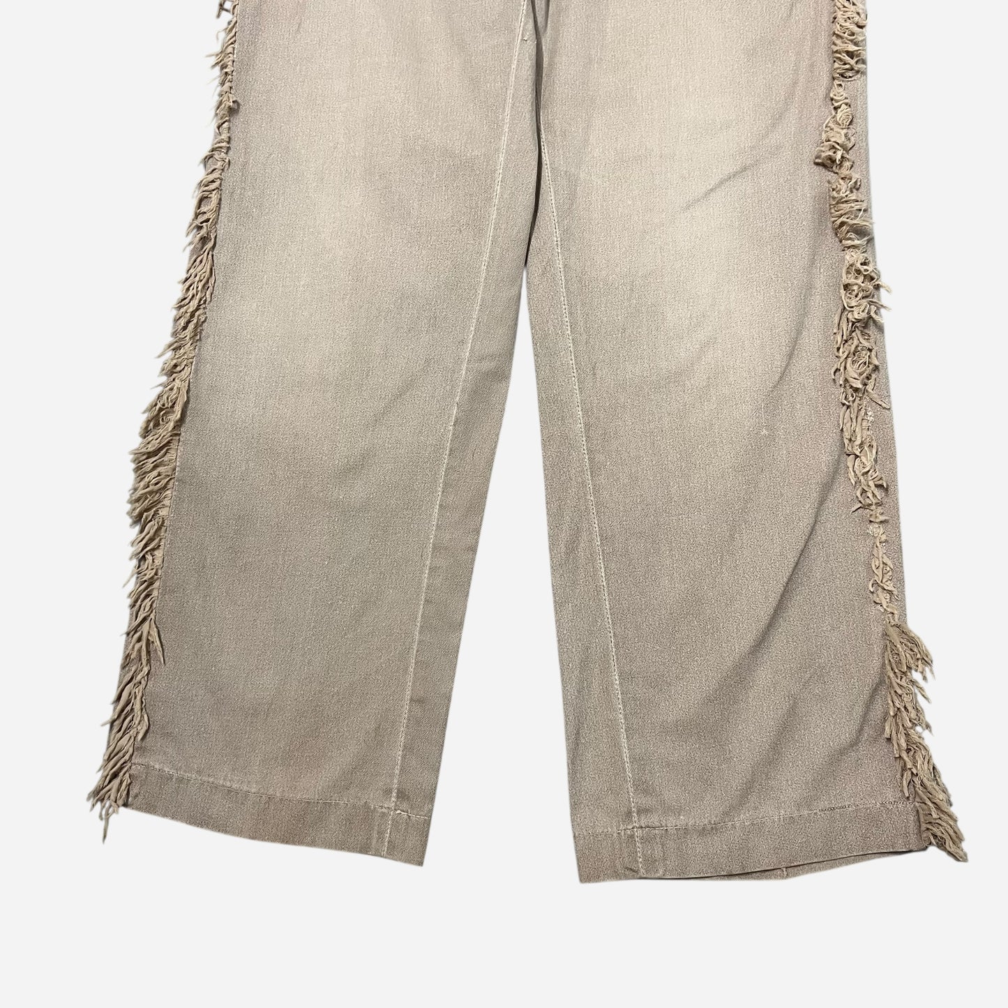 1940s Rodeo modified brown chambray button fly pants (32w)