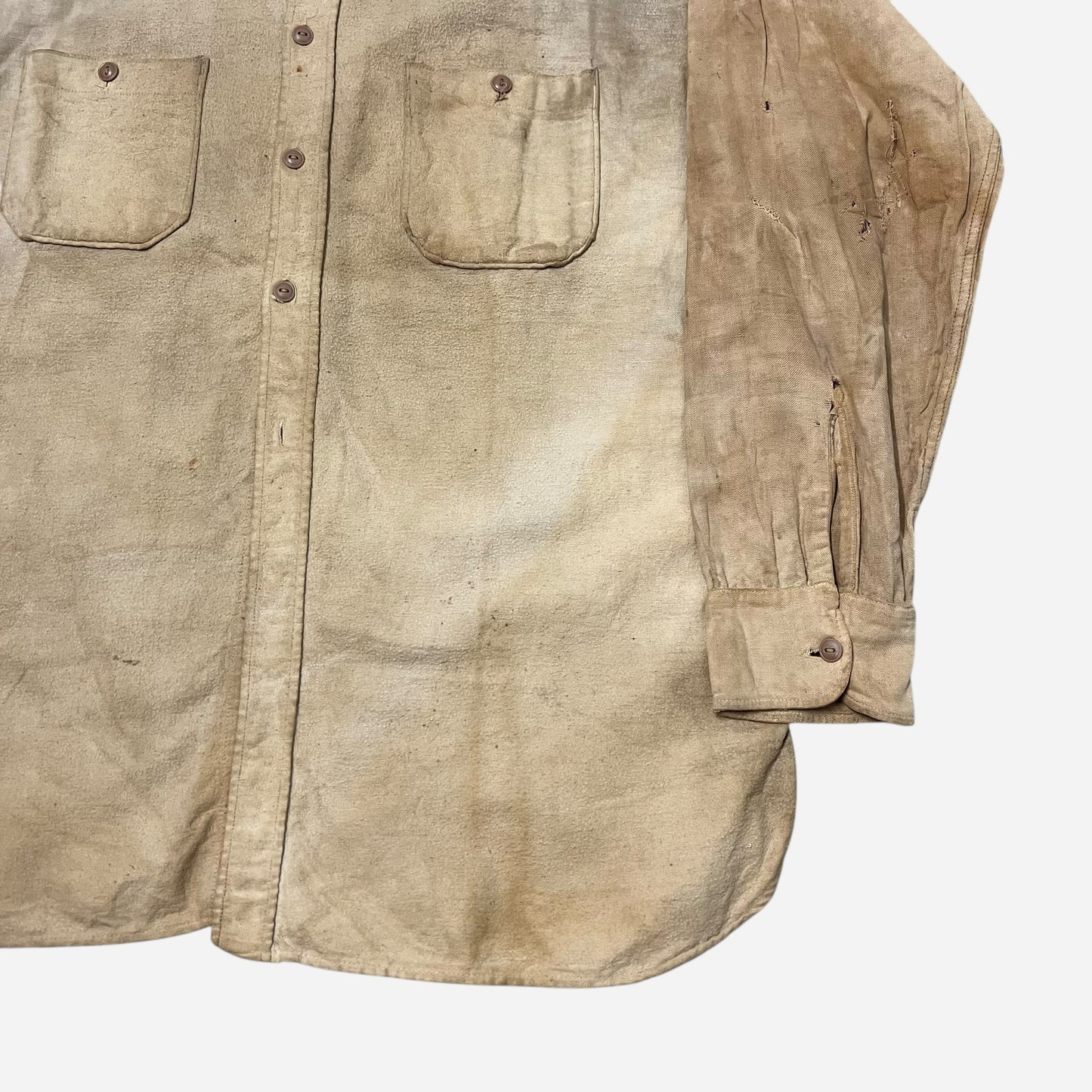 1930s Gold Star heavy cotton flannel work shirt (L)