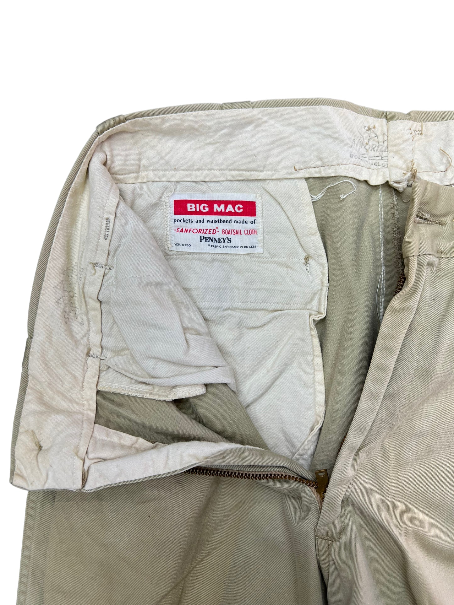 1950s Pennys Big Mac Boatsail cloth work pants (28w)