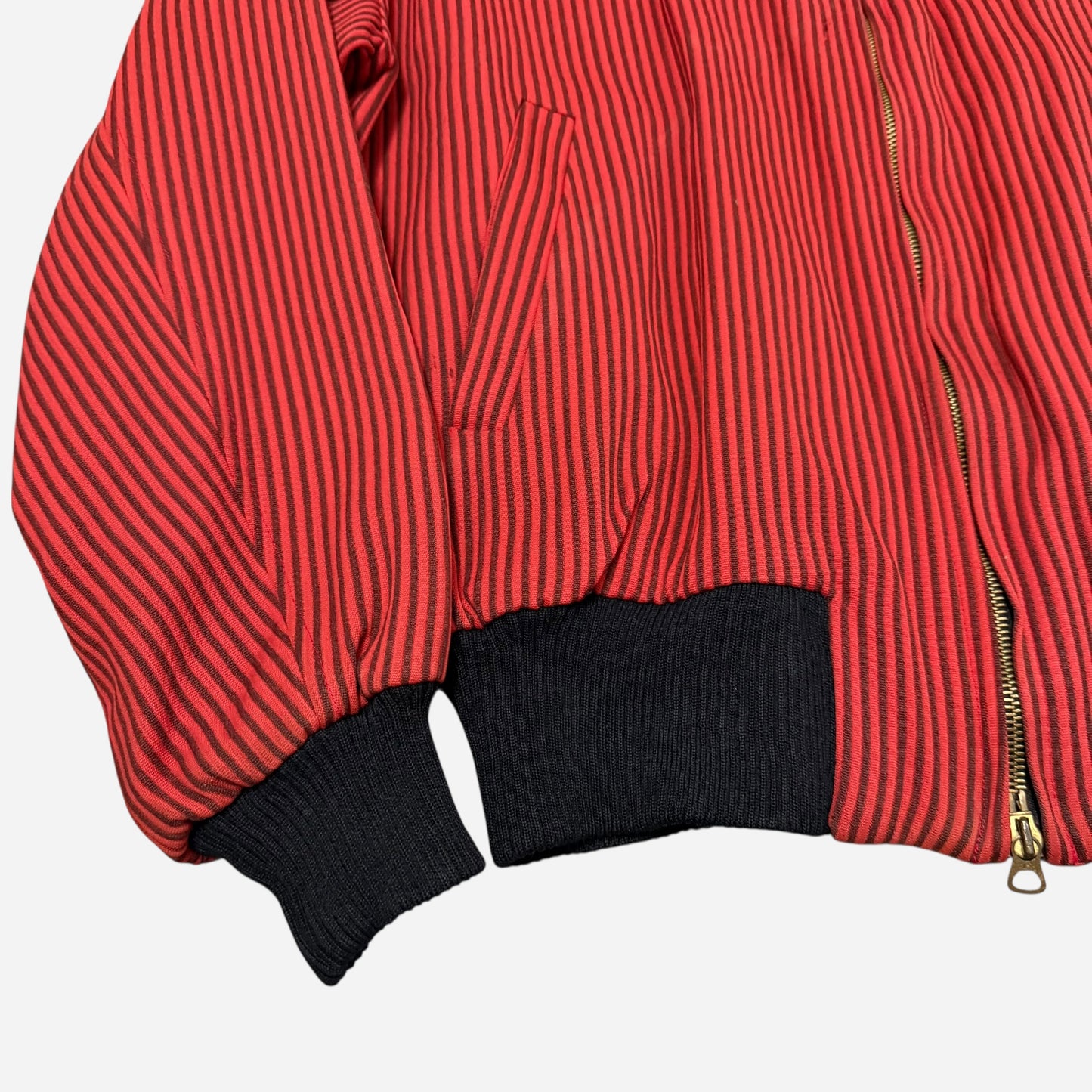 1950s Swedish red cotton corduroy rockabilly jacket (L)