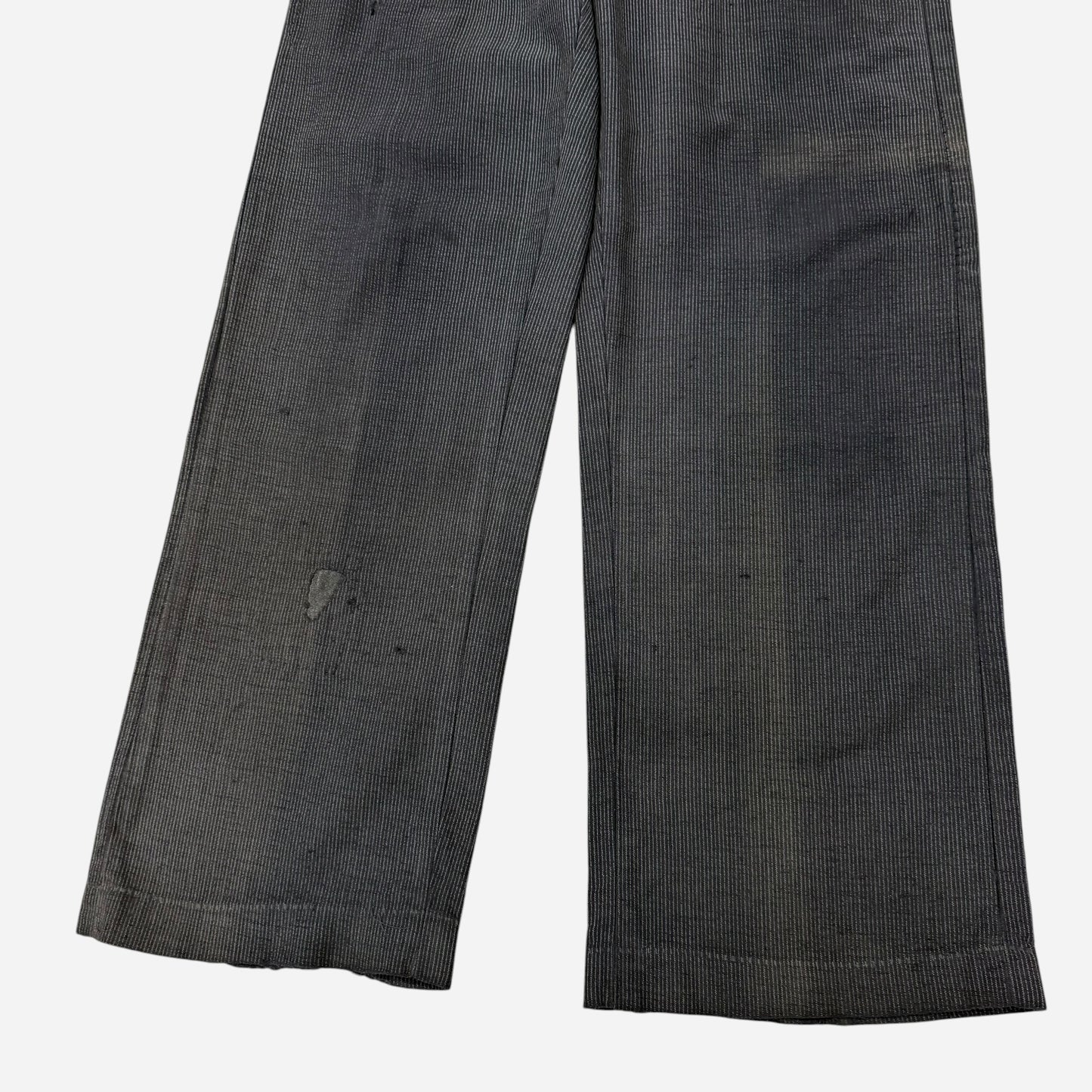 1940s Cone Hawthorne cotton moleskin salt & pepper button fly work pants