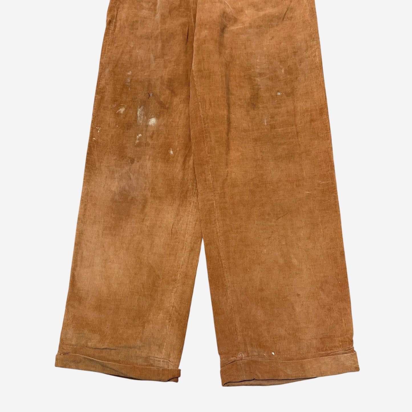 1940s Sunset Loel orange corduroy pleated pants (28w)