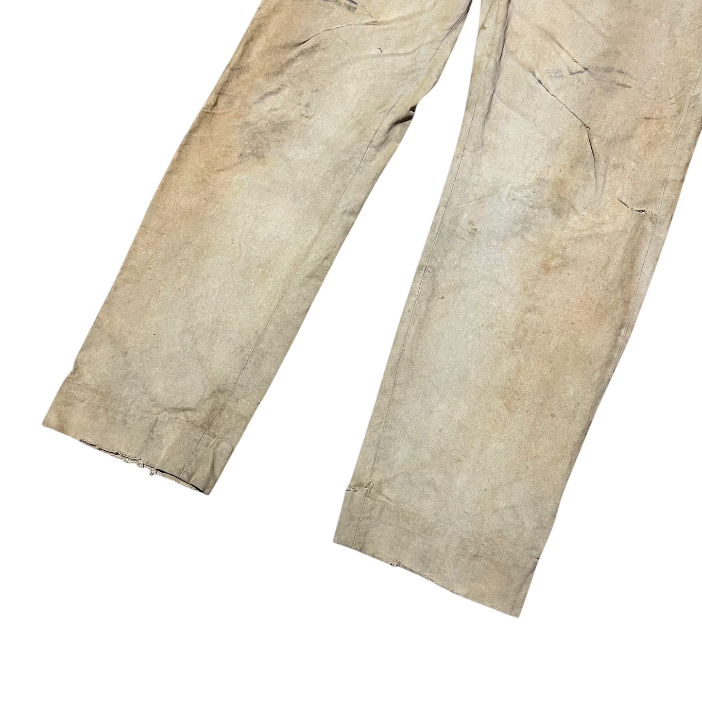 1920s Heavy weight cotton canvas button fly pants (40w)