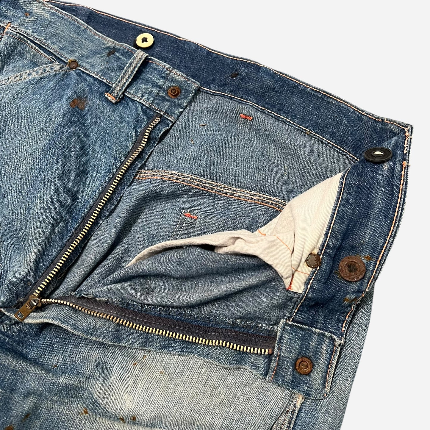 1950s Big Buck repaired carpenter jeans (34w)