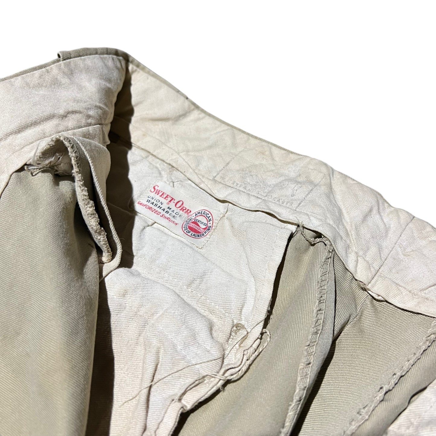 1960s Sweet Orr khaki chino work pants (32w)