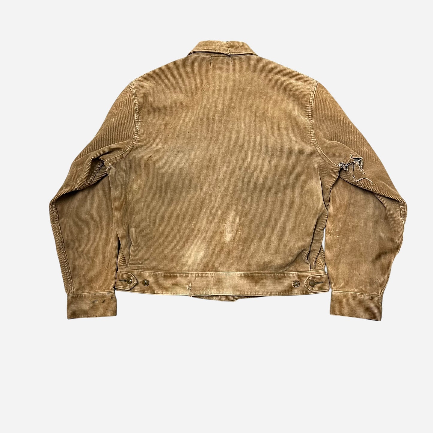 1940s Sweet Orr corduroy cotton flannel lined jacket (L)