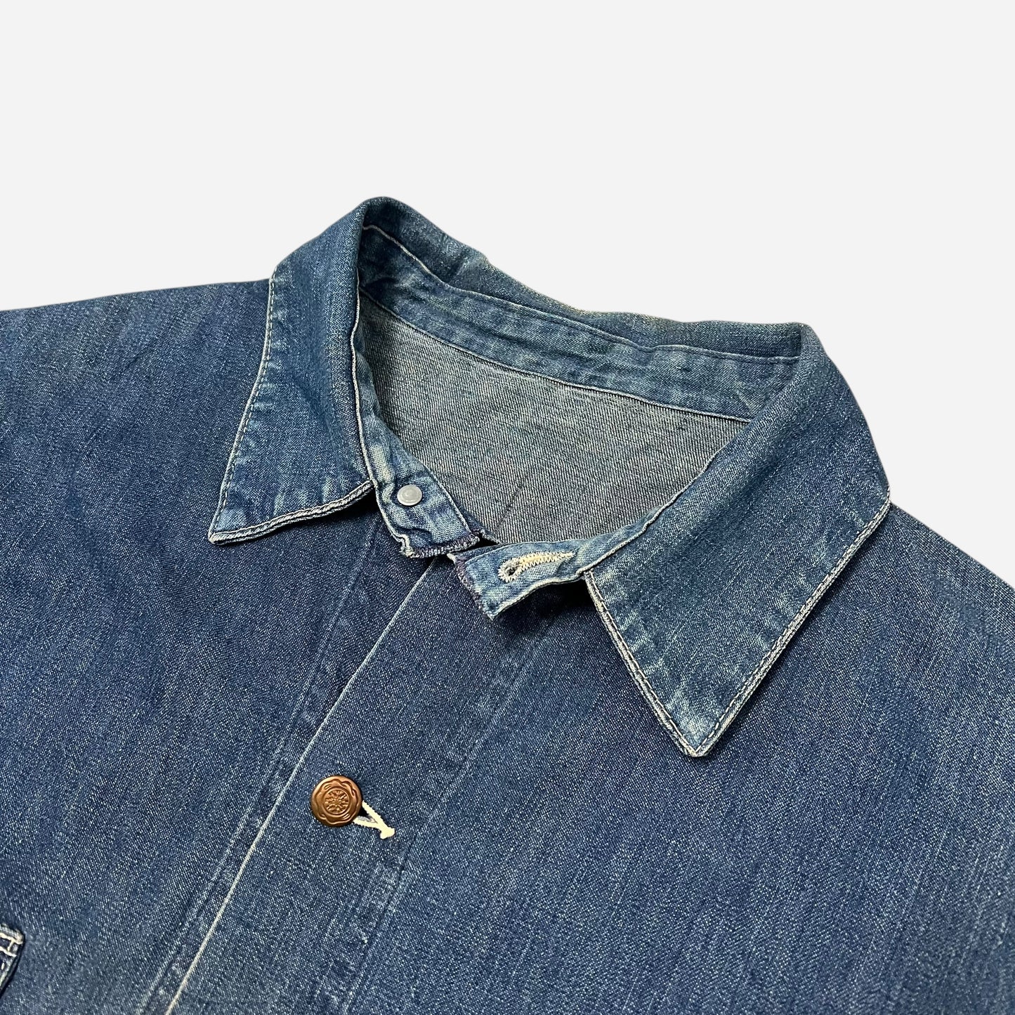 1950s Unbranded denim chore jacket (XL)