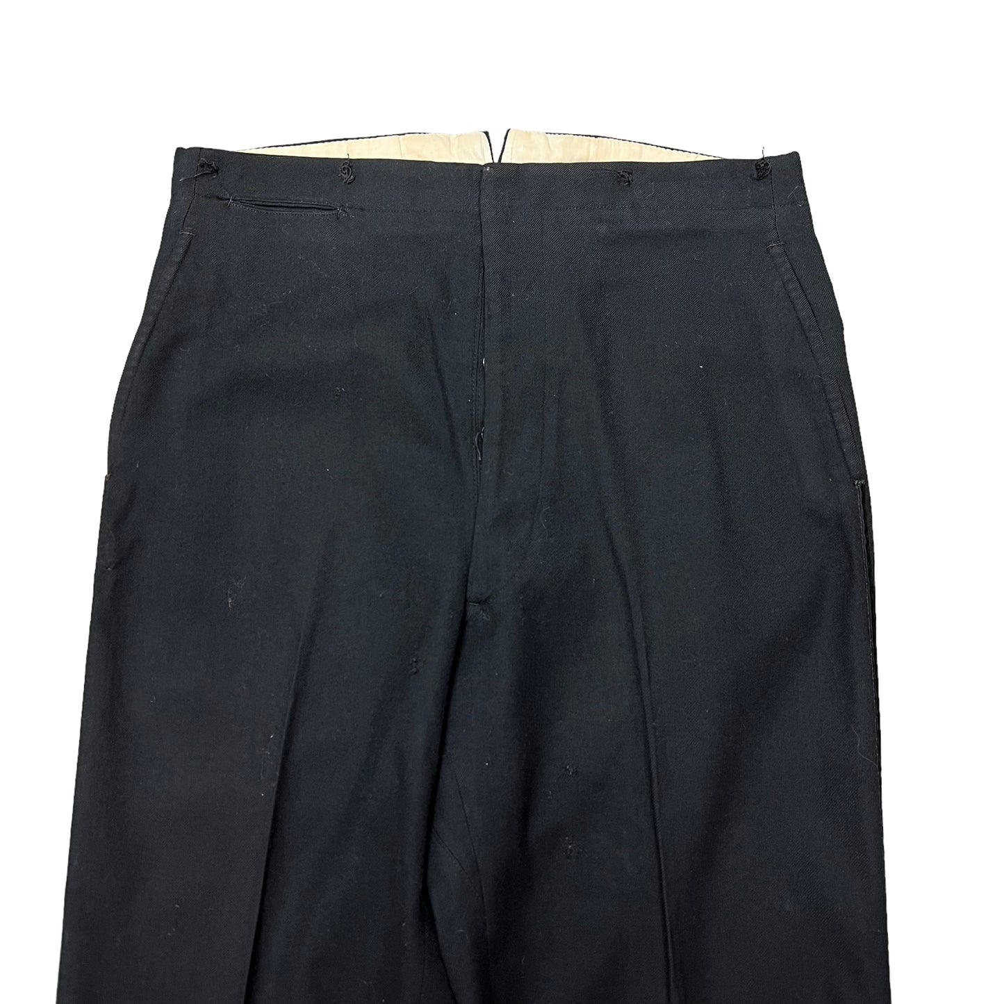 1910s-1920s Black buckle back trousers (30w)