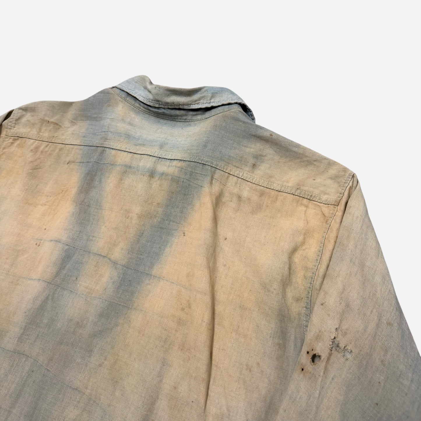 1940s Sun faded chambray shirt (L)