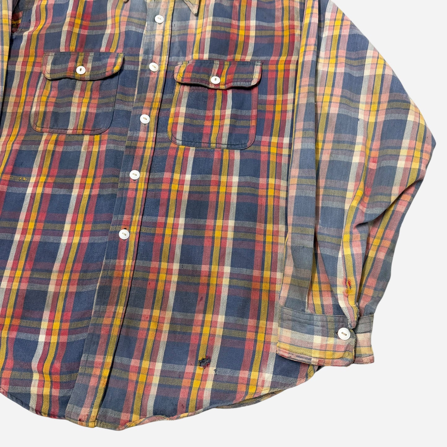 1940s Big Yank cotton flannel shirt (L)