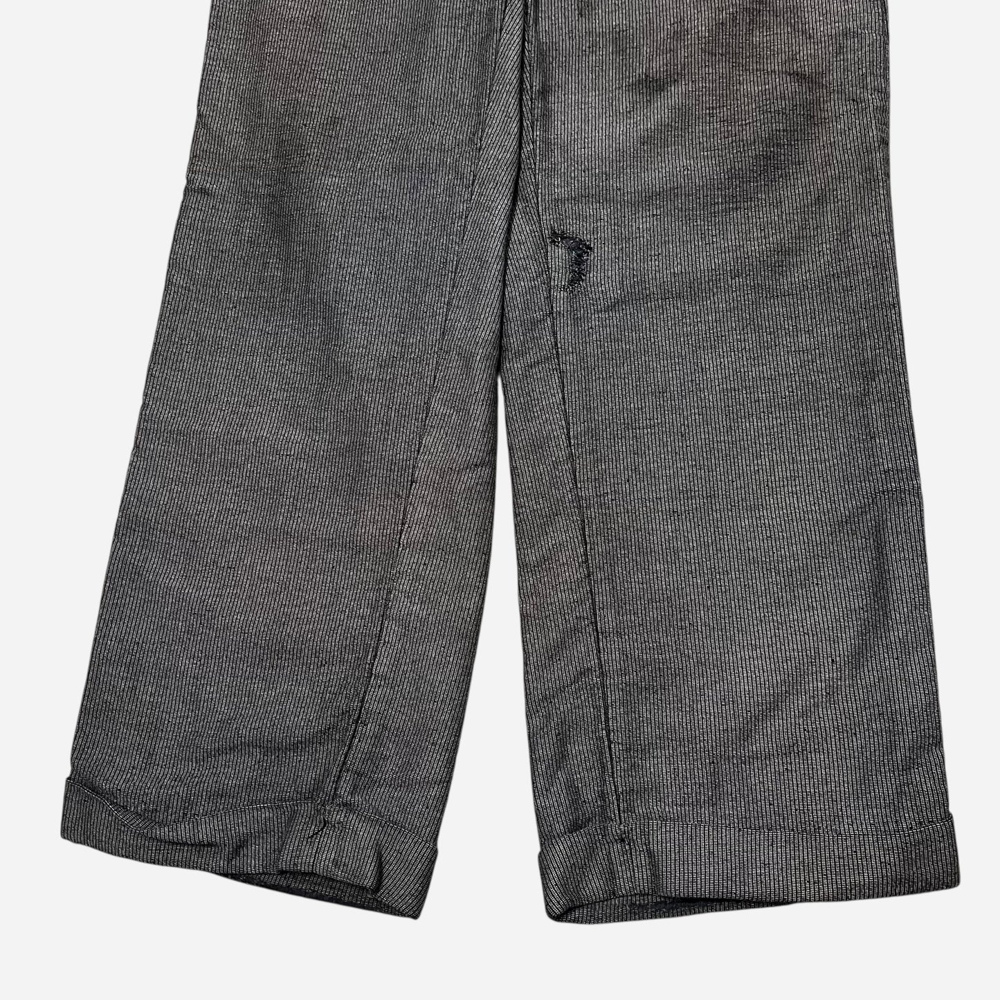 1940s Stifel moleskin salt & pepper button fly work pants (31w)