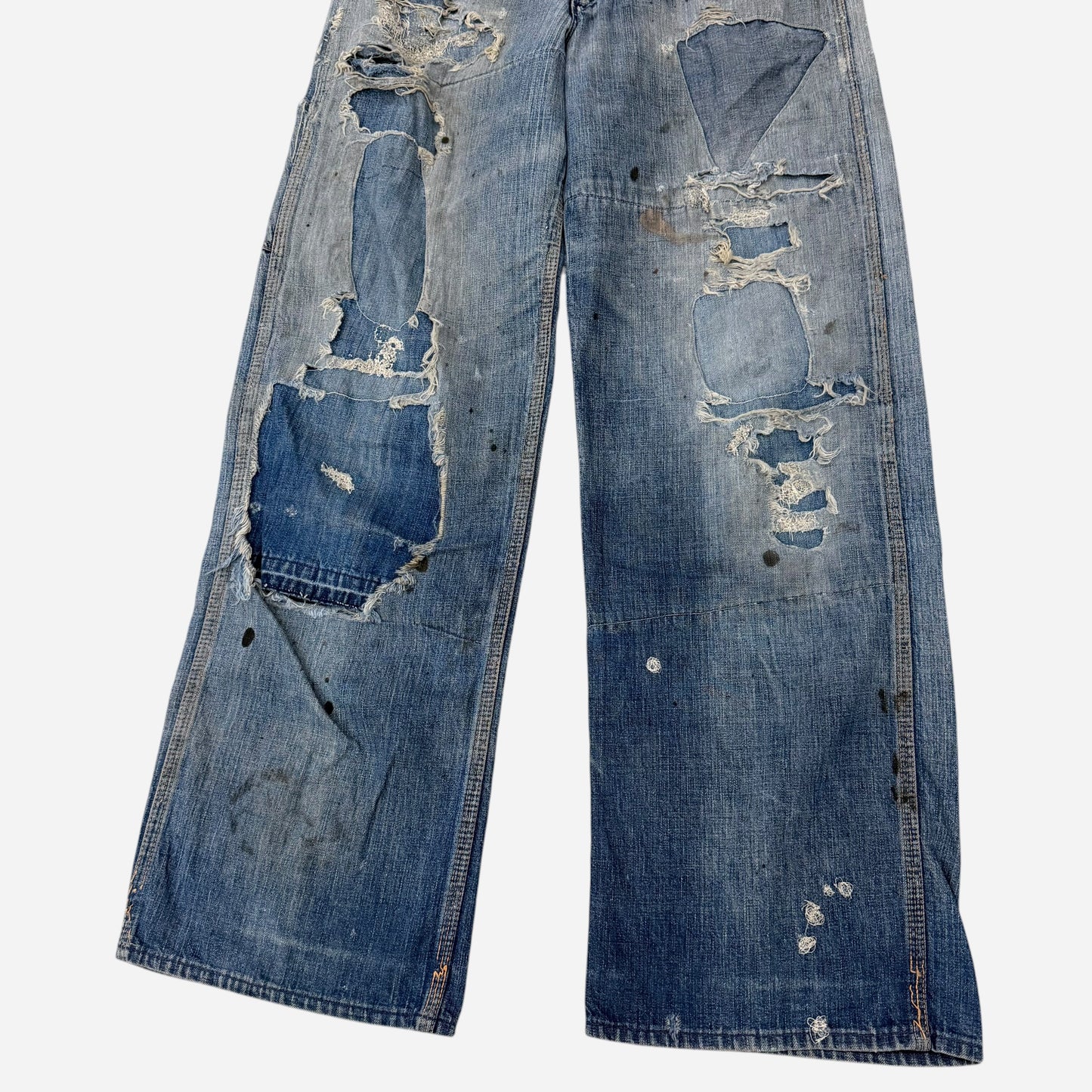 1950s As Is Blue Bell heavily repaired carpenter jeans (29w)