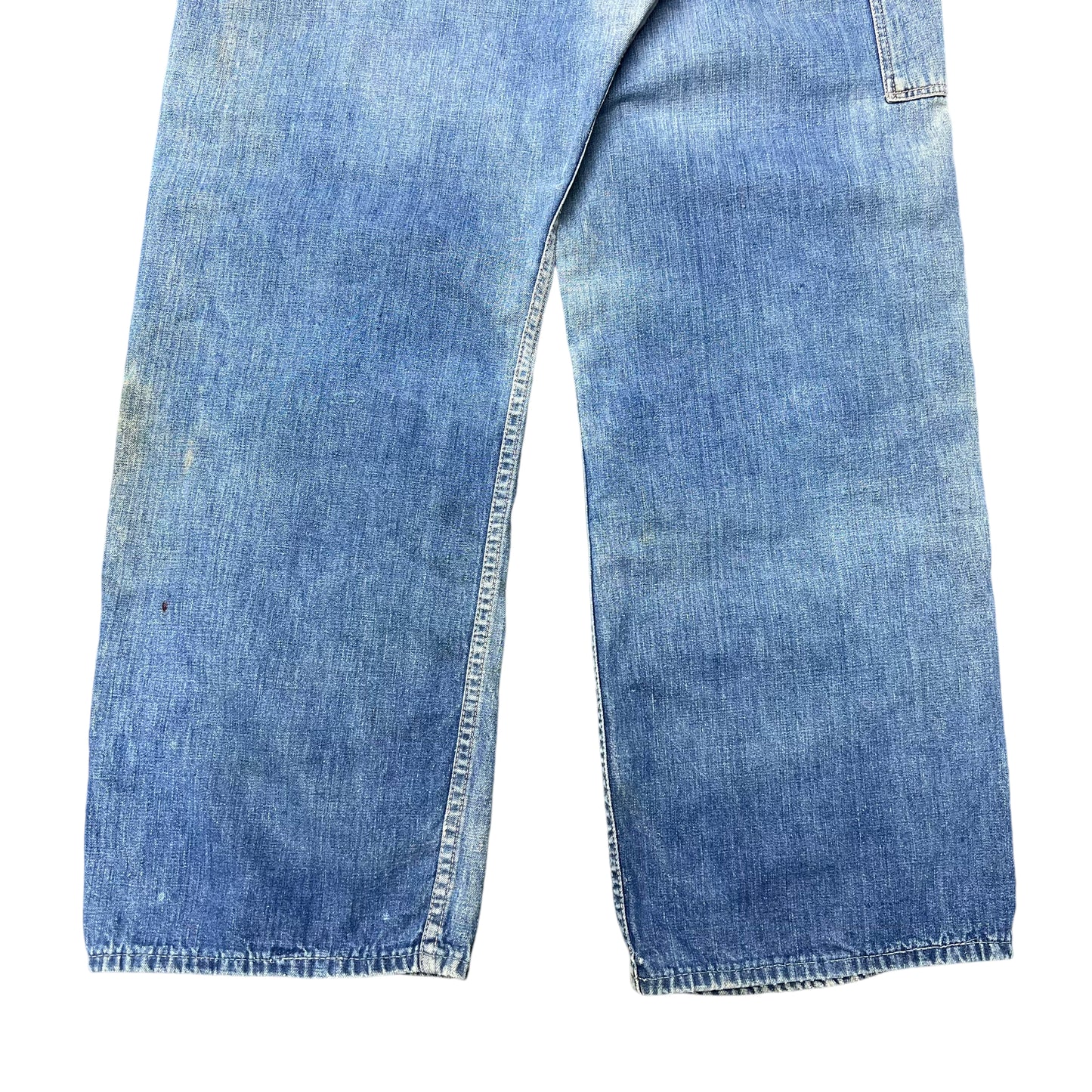 1930s 1940s As-is donut button fly denim carpenter jeans (34w)