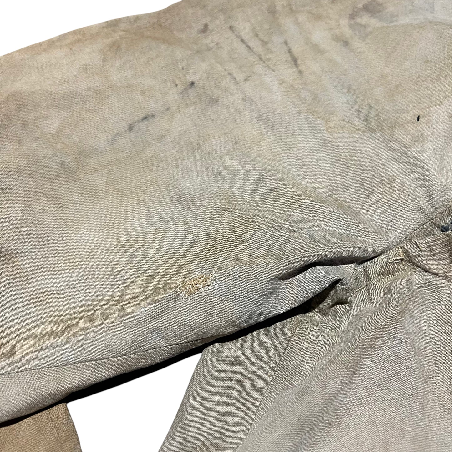 1920s Heavy weight cotton canvas button fly pants (40w)