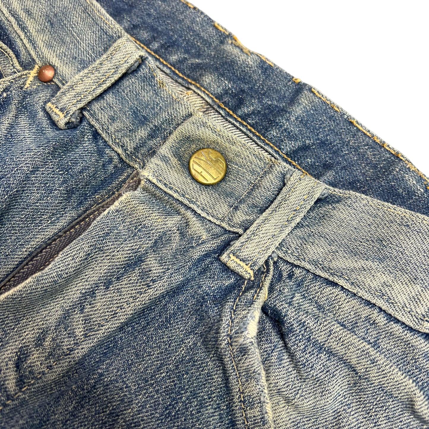 1950s Flys denim sunfaded jeans (28w)