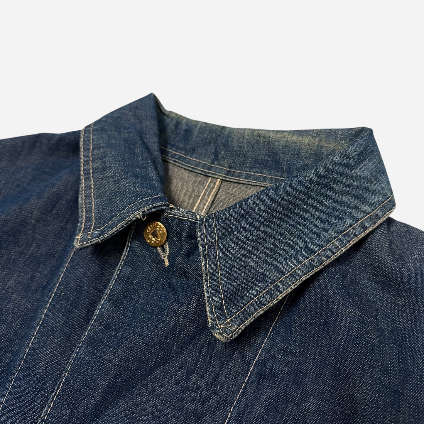 1940s Sweet Orr wobble button ace of spade denim chore jacket (XL)