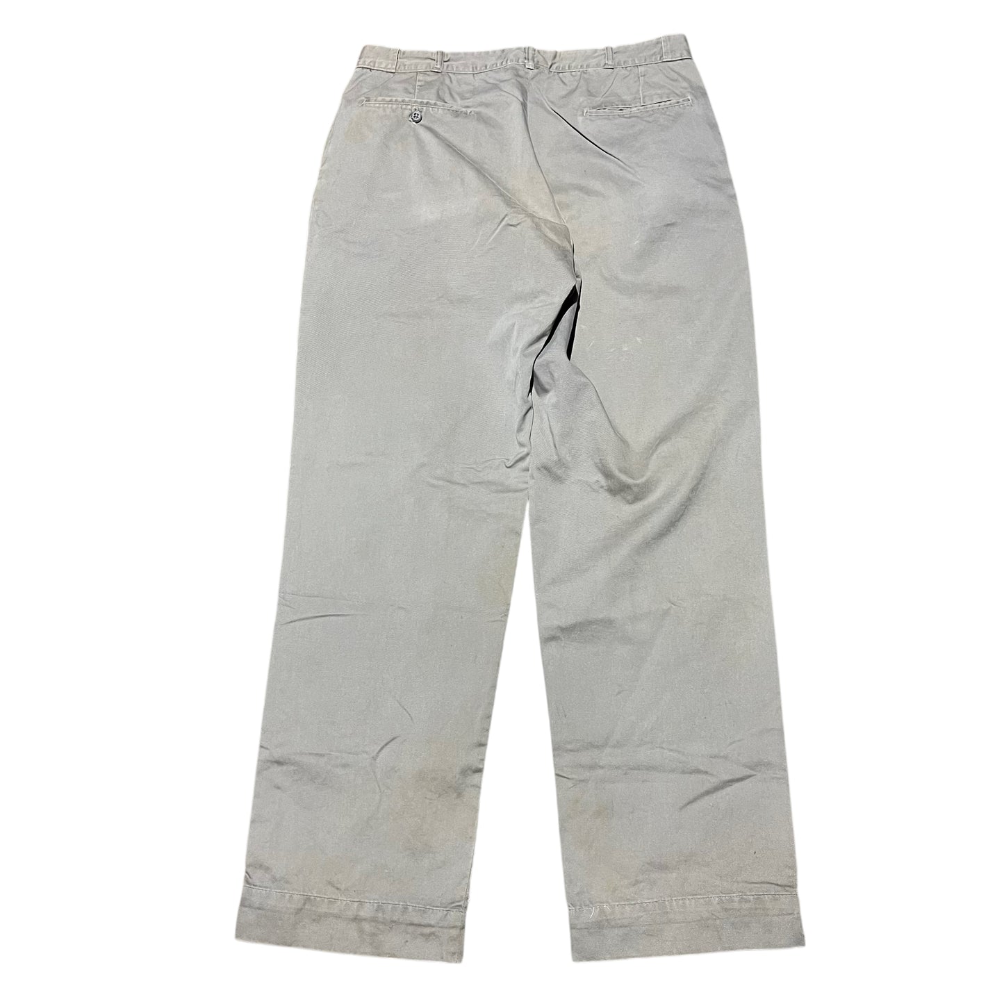 1950s Gray sail cloth chino work pants (34w)