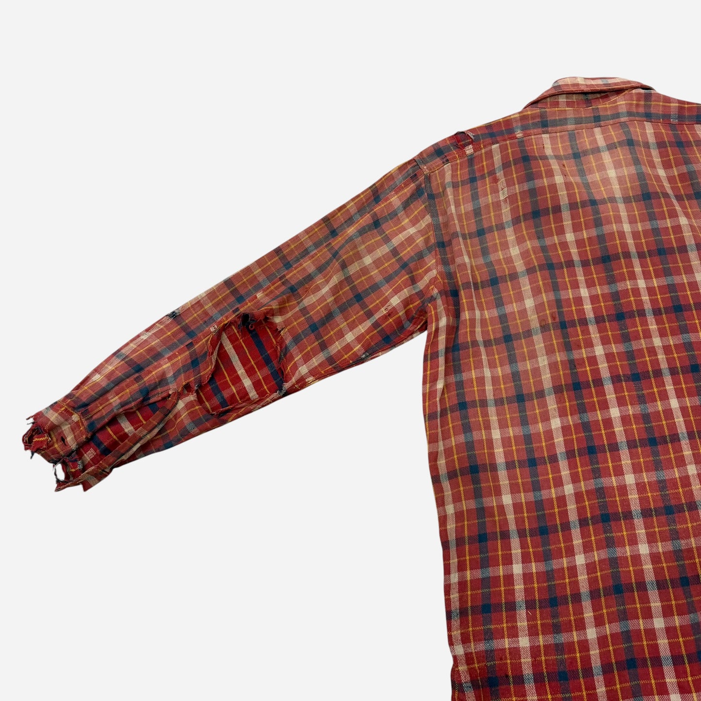 1930s 1940s Winter Wear cotton flannel shirt (L)