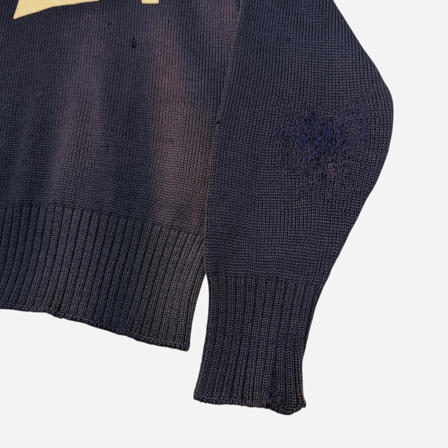 1920s 1930s Purple wool knit sun faded sweater (XS)