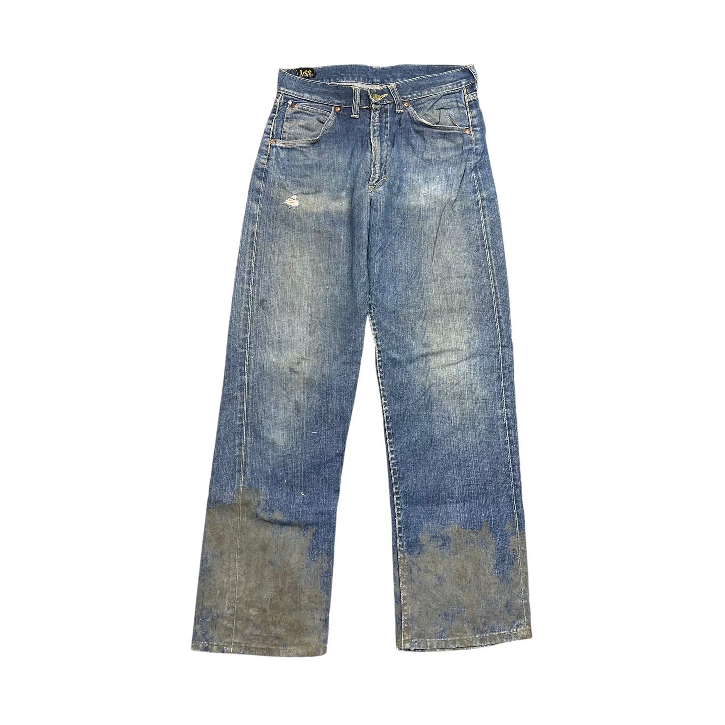 1950s Lee Riders half selvedge denim cowboy jeans (28w)