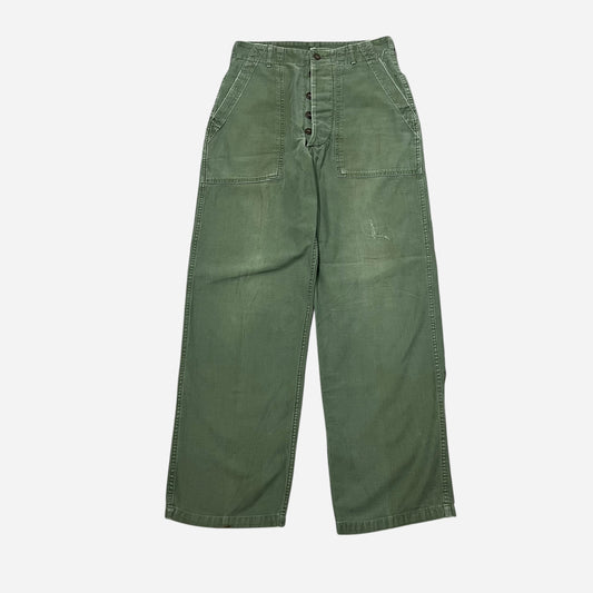 1950s OG 107 fatigue pocket button fly pants (29w)