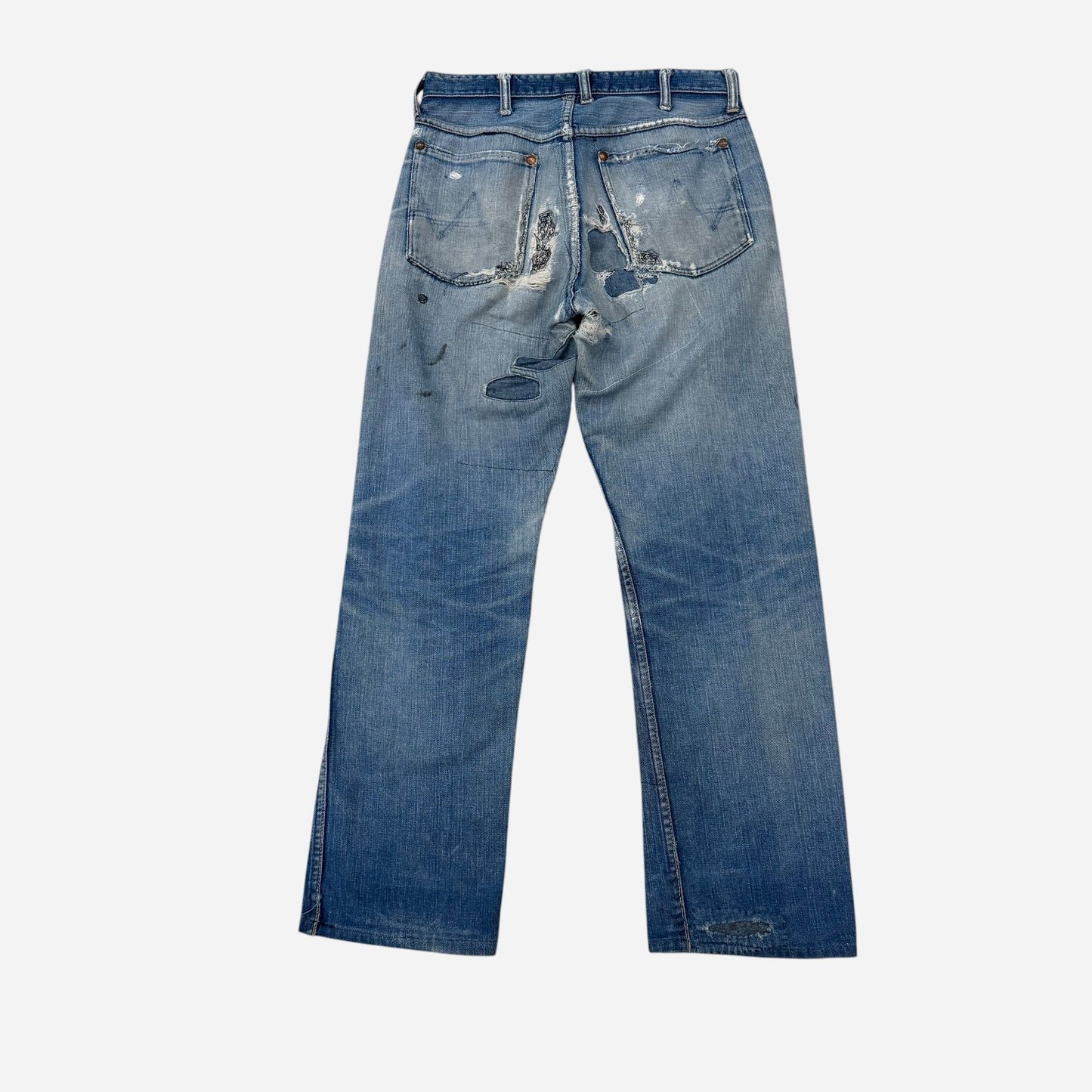 1950s Wrangler Blue Bell repaired jeans (30w)