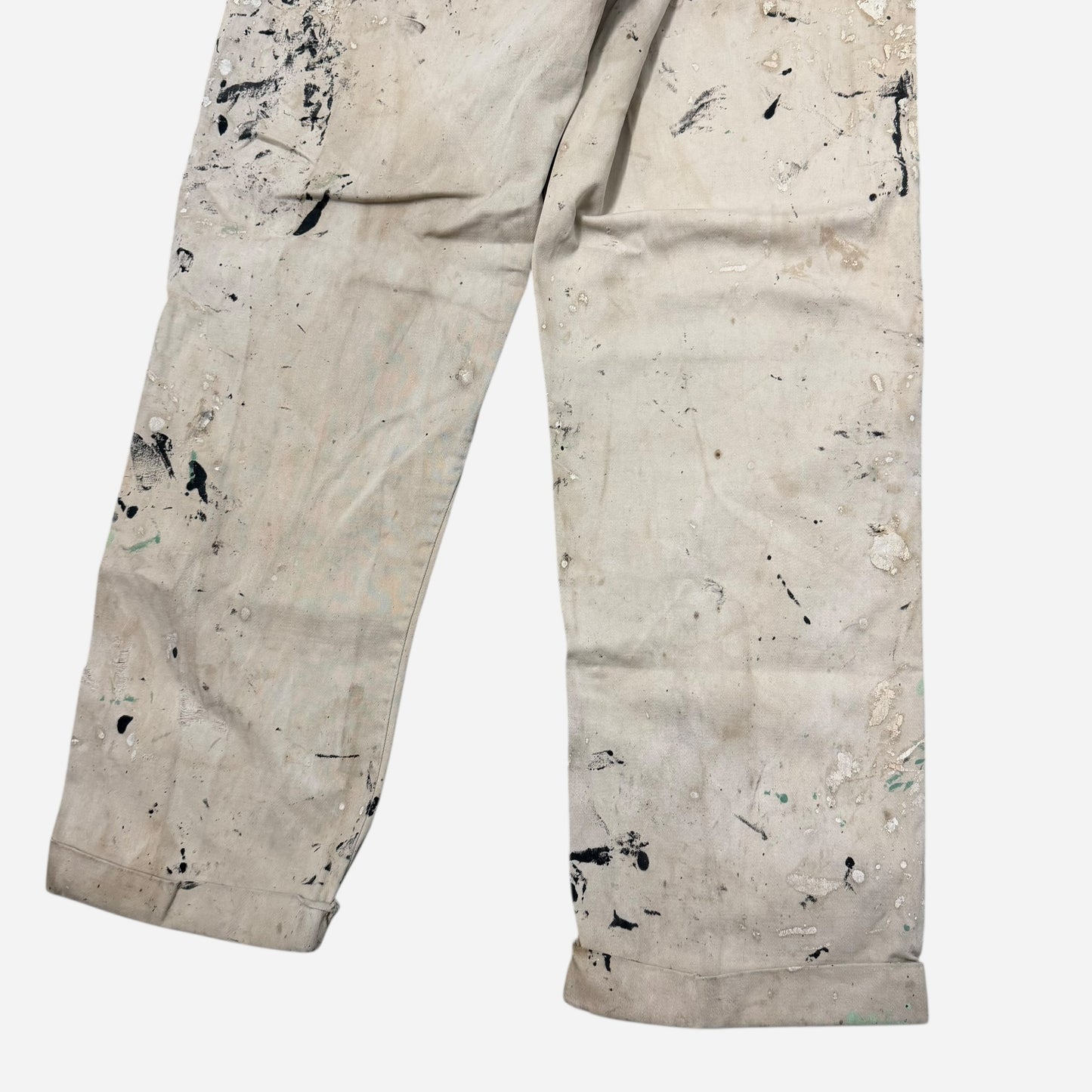 1960s Cotton paint splattered pants (30w)