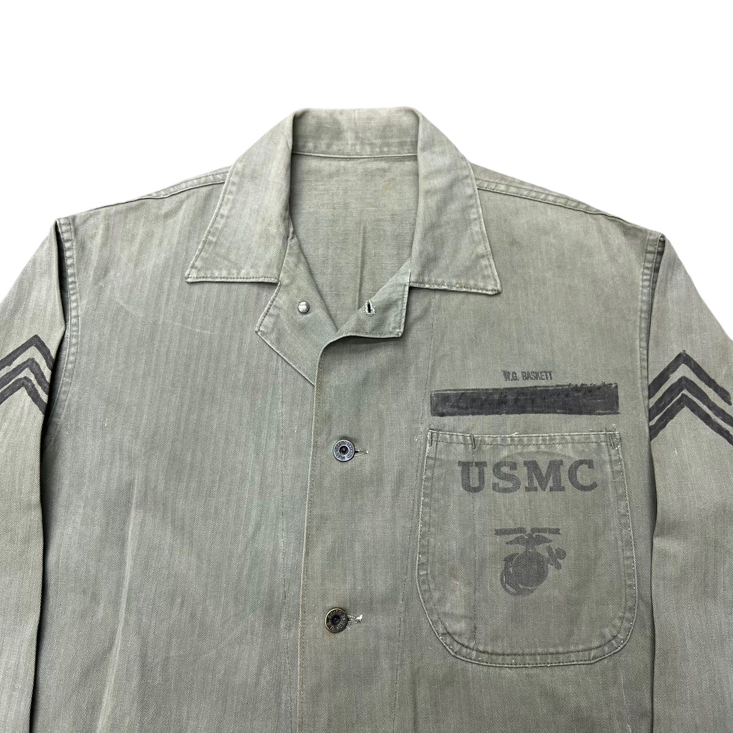 1950s USMC P41 HBT shirt jacket (M)