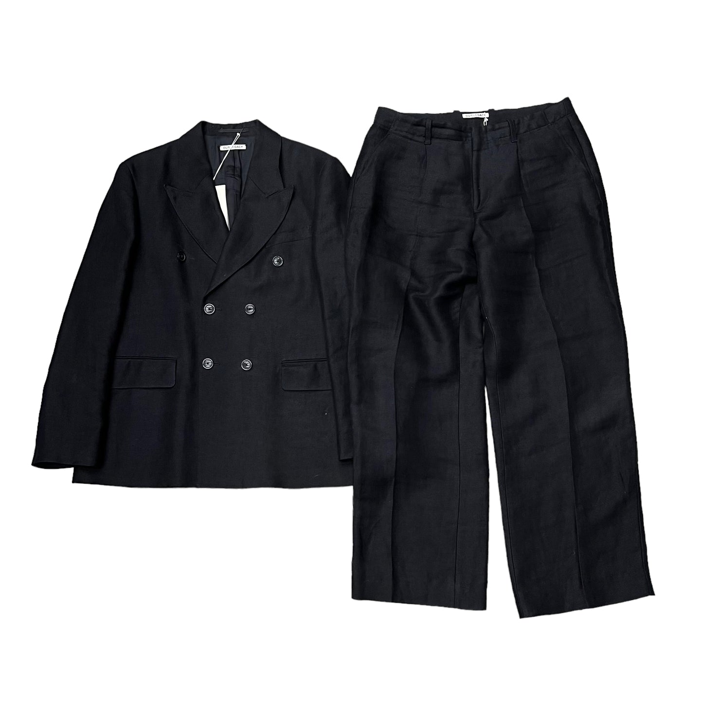 Our Legacy black db linen suit (50eu)