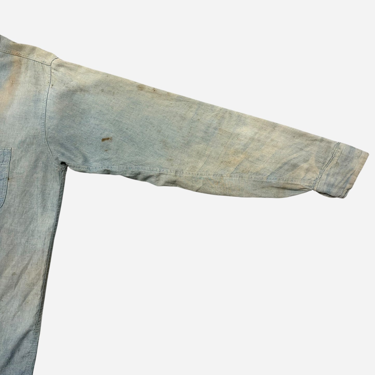 1940s Sun faded chambray shirt (L)