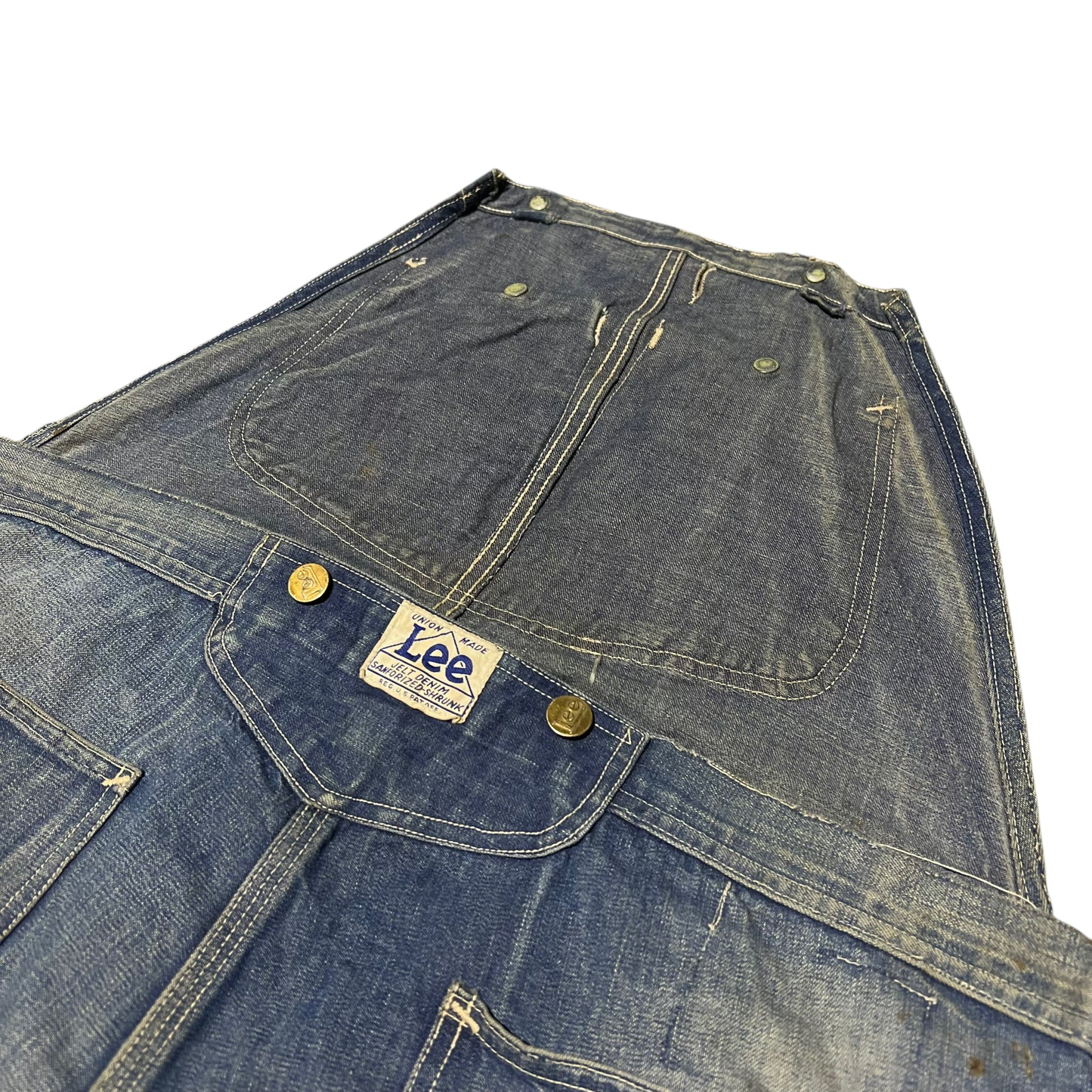 1940s Long L Lee House Label denim overalls (40w)