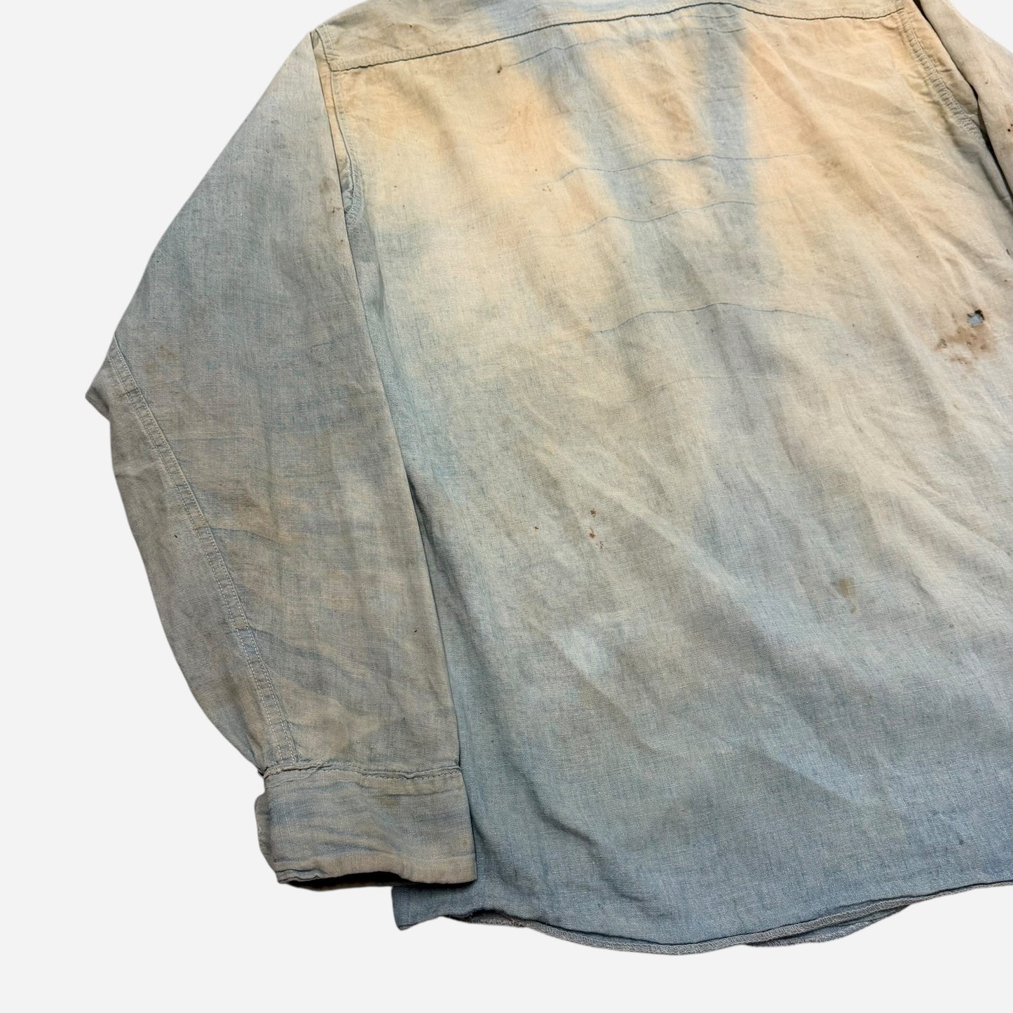 1940s Sun faded chambray shirt (L)