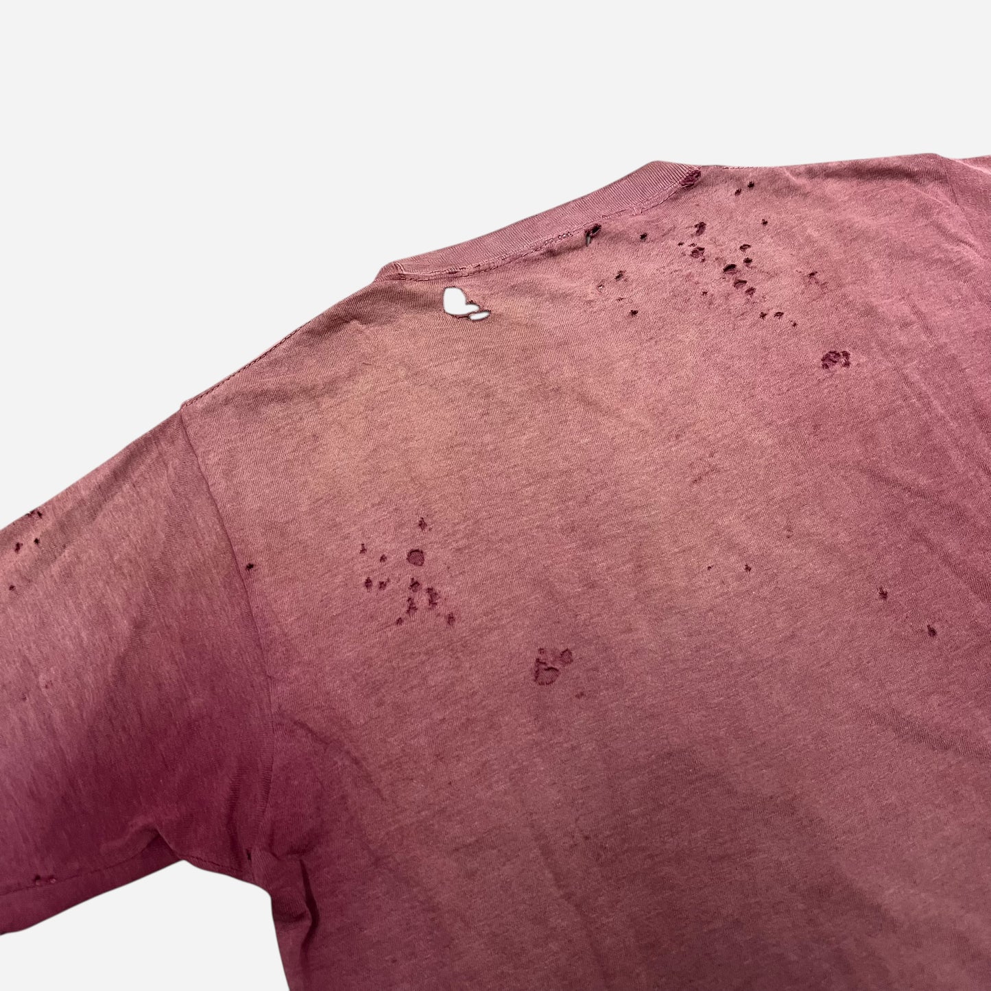 1950s BVD burgundy sun faded pocket t shirt (L)