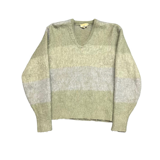 1960s 3 tone mohair knit sweater (S)