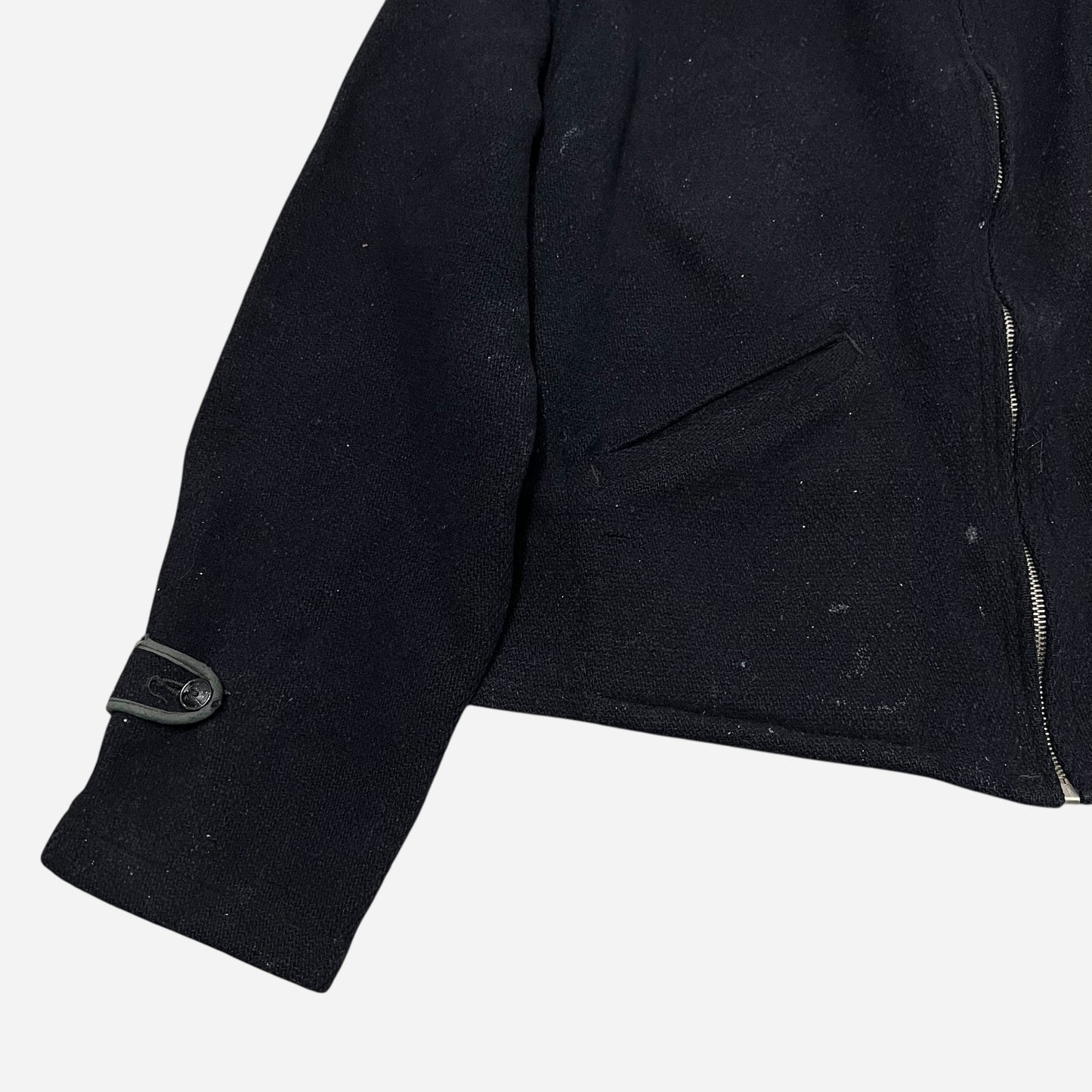 1940s Big Yank dark navy wool belt back jacket (M)