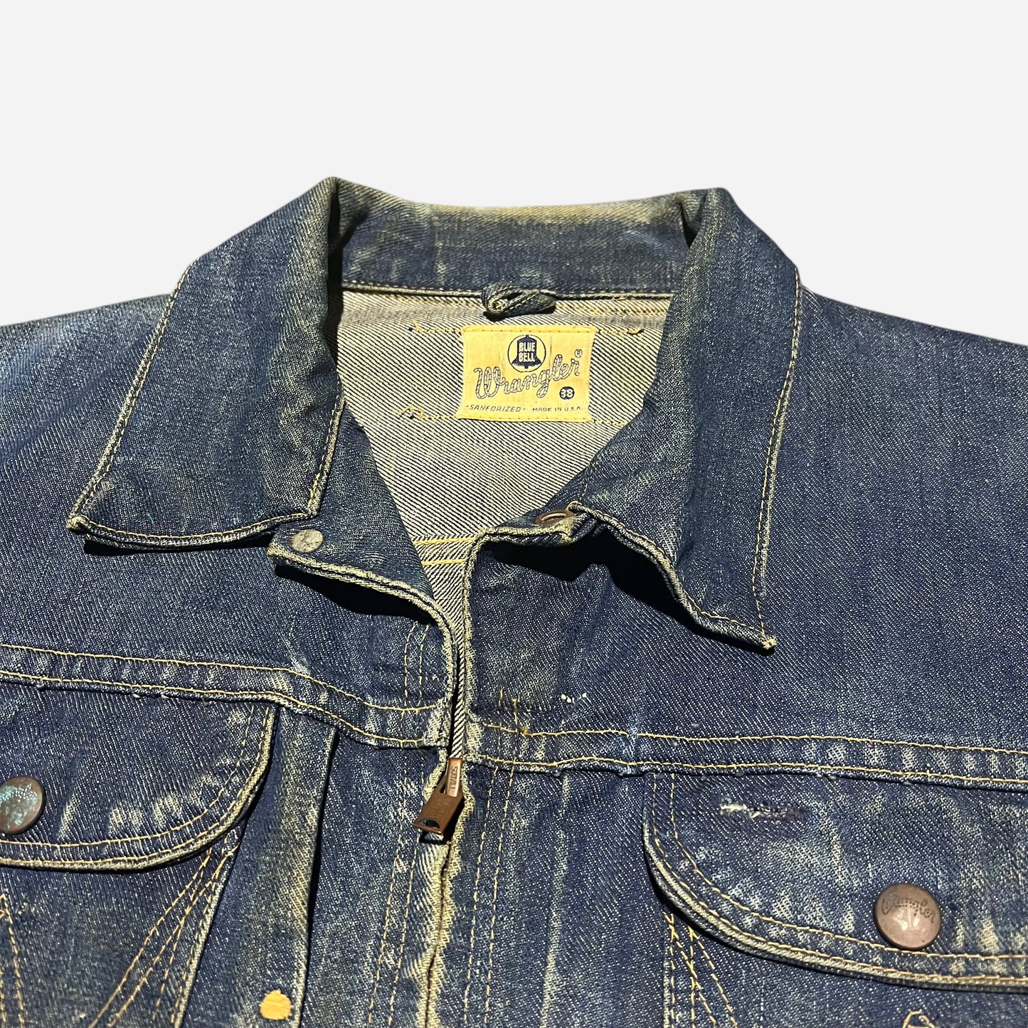 1950s Wrangler dark wash denim jacket (M)