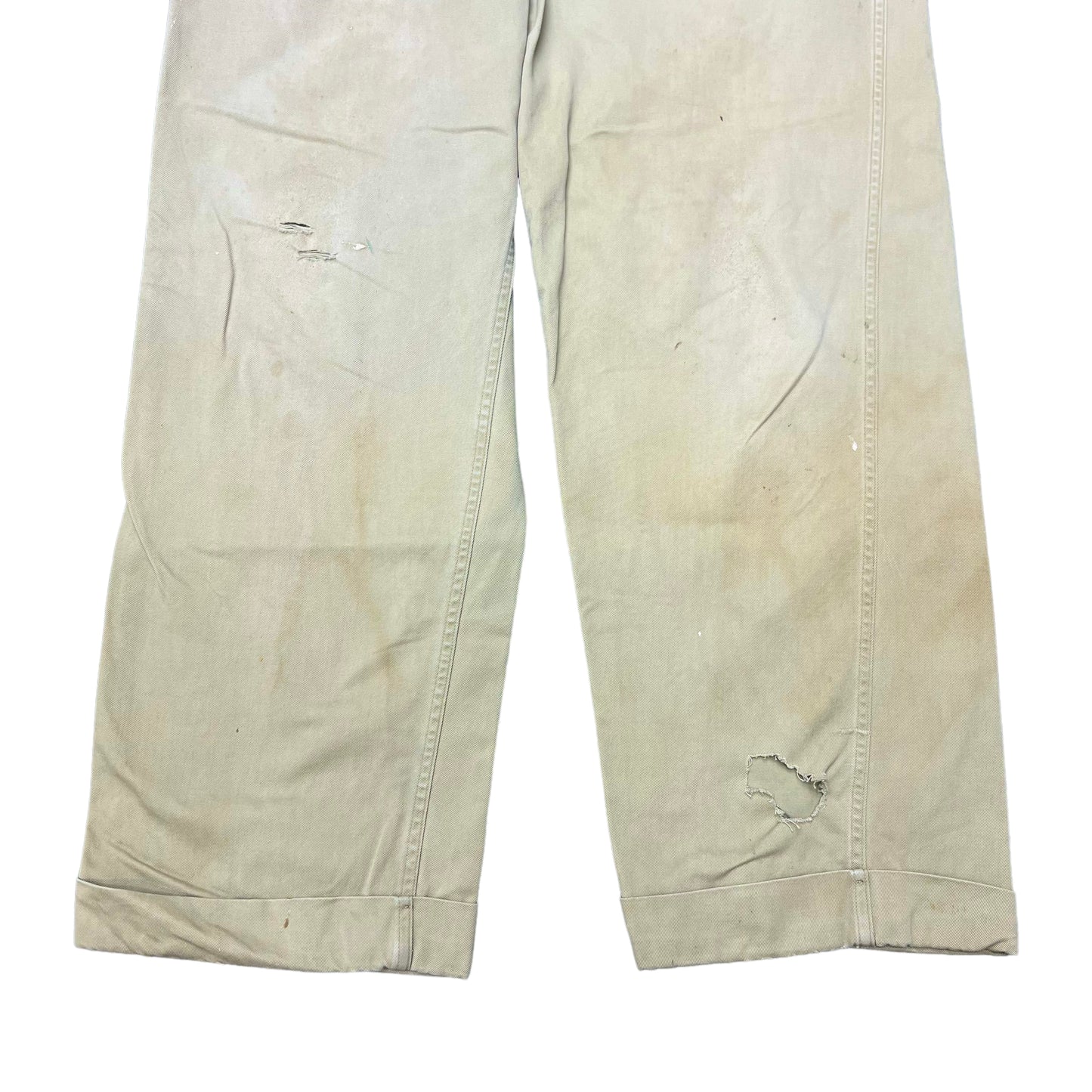 1950s Pennys Big Mac khaki boatsail cloth work pants (33w)