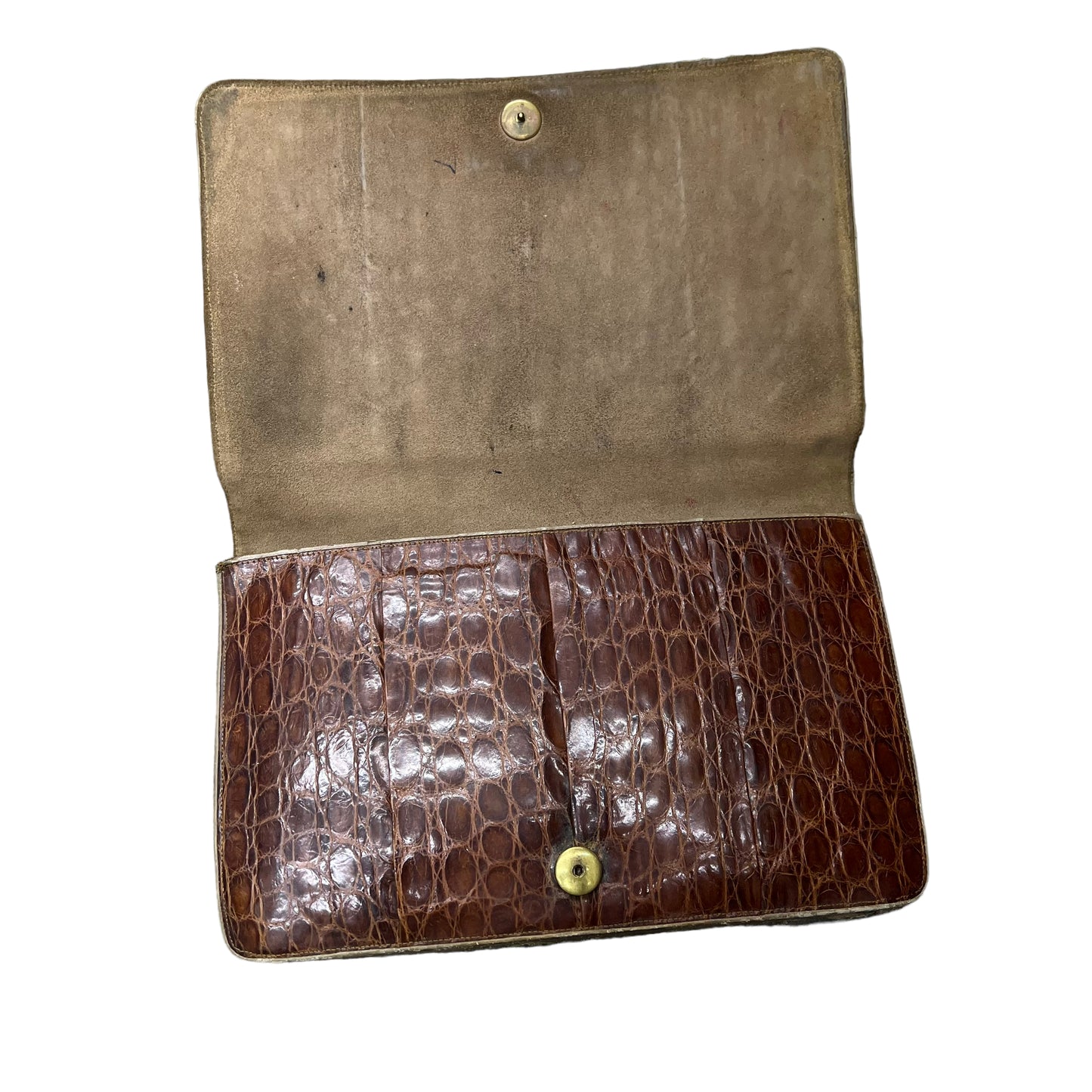 1940s Alligator leather hand bag