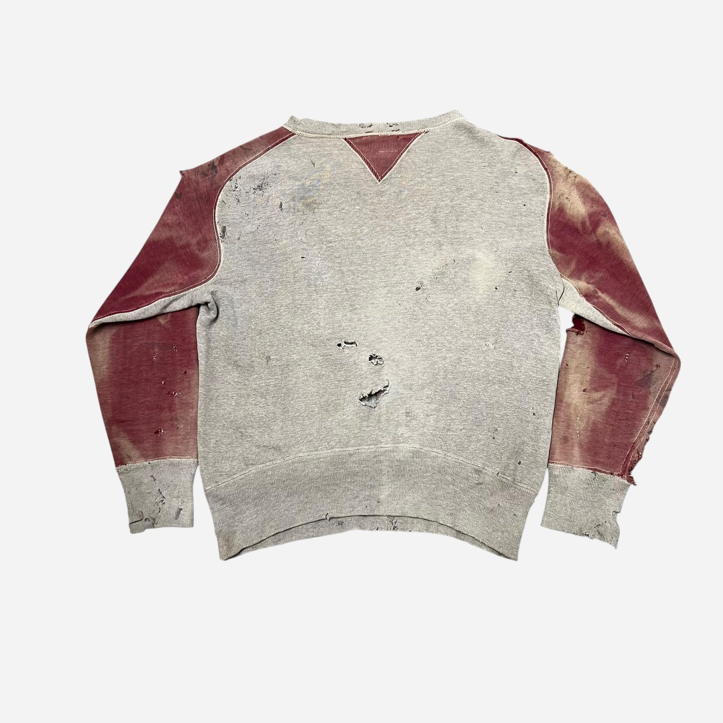 1940s Oneita freedom sleeve double V distressed sweatshirt (M)