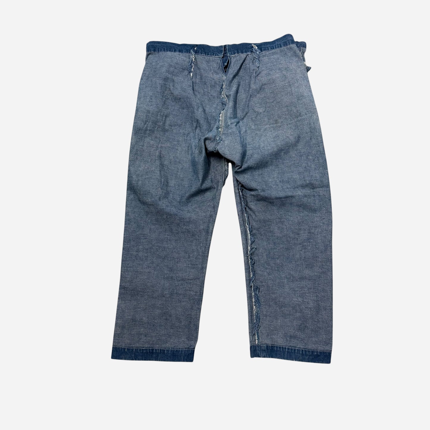 1910s Amoskeag denim split back cinch selvedge jeans (40w)
