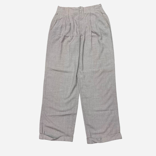 1940s Gray rayon pleated pants (30w)