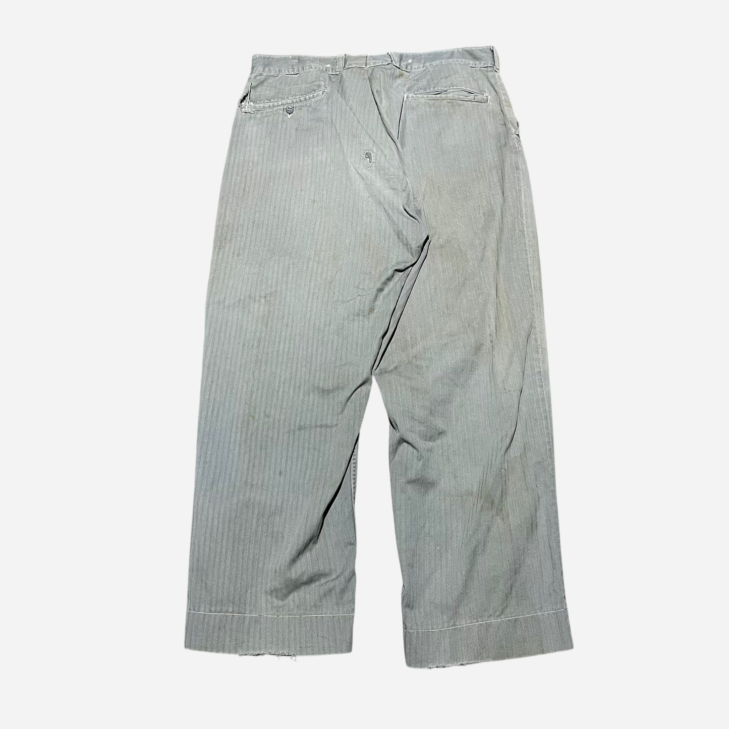 1940s Sweet Orr light green hbt button fly work pants (36w)